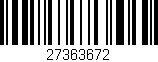 Código de barras (EAN, GTIN, SKU, ISBN): '27363672'