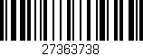 Código de barras (EAN, GTIN, SKU, ISBN): '27363738'