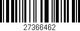 Código de barras (EAN, GTIN, SKU, ISBN): '27366462'