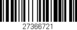 Código de barras (EAN, GTIN, SKU, ISBN): '27366721'