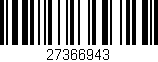 Código de barras (EAN, GTIN, SKU, ISBN): '27366943'
