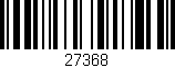Código de barras (EAN, GTIN, SKU, ISBN): '27368'