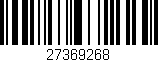 Código de barras (EAN, GTIN, SKU, ISBN): '27369268'