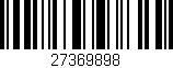 Código de barras (EAN, GTIN, SKU, ISBN): '27369898'