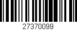 Código de barras (EAN, GTIN, SKU, ISBN): '27370099'