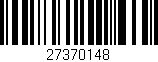Código de barras (EAN, GTIN, SKU, ISBN): '27370148'