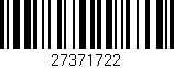 Código de barras (EAN, GTIN, SKU, ISBN): '27371722'