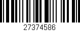 Código de barras (EAN, GTIN, SKU, ISBN): '27374586'