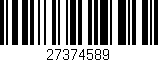 Código de barras (EAN, GTIN, SKU, ISBN): '27374589'