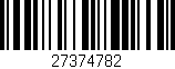 Código de barras (EAN, GTIN, SKU, ISBN): '27374782'