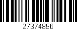 Código de barras (EAN, GTIN, SKU, ISBN): '27374896'