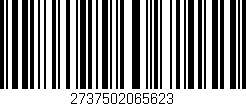 Código de barras (EAN, GTIN, SKU, ISBN): '2737502065623'