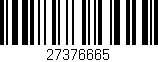Código de barras (EAN, GTIN, SKU, ISBN): '27376665'