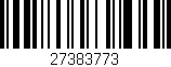 Código de barras (EAN, GTIN, SKU, ISBN): '27383773'