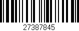 Código de barras (EAN, GTIN, SKU, ISBN): '27387845'