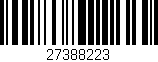 Código de barras (EAN, GTIN, SKU, ISBN): '27388223'