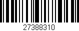 Código de barras (EAN, GTIN, SKU, ISBN): '27388310'