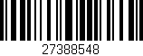 Código de barras (EAN, GTIN, SKU, ISBN): '27388548'