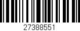 Código de barras (EAN, GTIN, SKU, ISBN): '27388551'