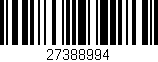 Código de barras (EAN, GTIN, SKU, ISBN): '27388994'