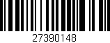 Código de barras (EAN, GTIN, SKU, ISBN): '27390148'