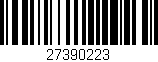 Código de barras (EAN, GTIN, SKU, ISBN): '27390223'