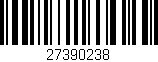 Código de barras (EAN, GTIN, SKU, ISBN): '27390238'