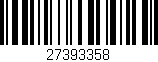 Código de barras (EAN, GTIN, SKU, ISBN): '27393358'
