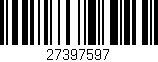 Código de barras (EAN, GTIN, SKU, ISBN): '27397597'