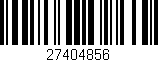 Código de barras (EAN, GTIN, SKU, ISBN): '27404856'