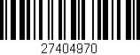 Código de barras (EAN, GTIN, SKU, ISBN): '27404970'