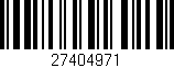 Código de barras (EAN, GTIN, SKU, ISBN): '27404971'