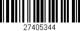 Código de barras (EAN, GTIN, SKU, ISBN): '27405344'