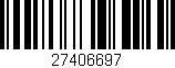 Código de barras (EAN, GTIN, SKU, ISBN): '27406697'