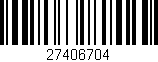 Código de barras (EAN, GTIN, SKU, ISBN): '27406704'