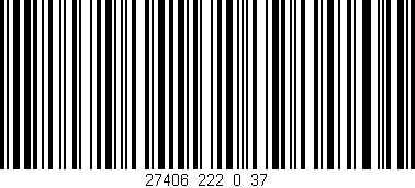 Código de barras (EAN, GTIN, SKU, ISBN): '27406_222_0_37'