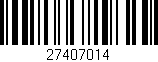 Código de barras (EAN, GTIN, SKU, ISBN): '27407014'