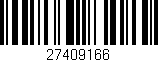 Código de barras (EAN, GTIN, SKU, ISBN): '27409166'
