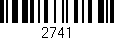 Código de barras (EAN, GTIN, SKU, ISBN): '2741'