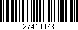 Código de barras (EAN, GTIN, SKU, ISBN): '27410073'