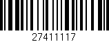 Código de barras (EAN, GTIN, SKU, ISBN): '27411117'
