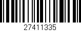 Código de barras (EAN, GTIN, SKU, ISBN): '27411335'
