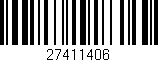 Código de barras (EAN, GTIN, SKU, ISBN): '27411406'