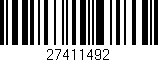 Código de barras (EAN, GTIN, SKU, ISBN): '27411492'