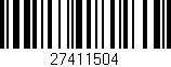 Código de barras (EAN, GTIN, SKU, ISBN): '27411504'