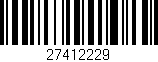 Código de barras (EAN, GTIN, SKU, ISBN): '27412229'
