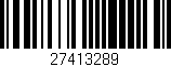 Código de barras (EAN, GTIN, SKU, ISBN): '27413289'