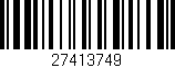 Código de barras (EAN, GTIN, SKU, ISBN): '27413749'