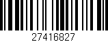 Código de barras (EAN, GTIN, SKU, ISBN): '27416827'