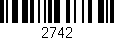 Código de barras (EAN, GTIN, SKU, ISBN): '2742'